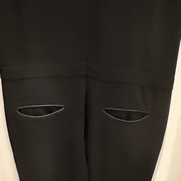 Rag & Bone Lana Leather Trim Elegant Black Sleeveless Jumpsuit - Picture 7 of 10